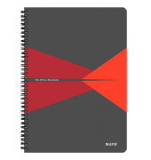 Collegeblock 4495-00-25 Office, Muster, kariert / kariert Rand beidseitig, A4, 90g, grau, 90 Blatt