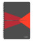 Collegeblock 4495-00-25 Office, Muster, kariert / kariert Rand beidseitig, A4, 90g, grau, 90 Blatt