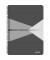 Collegeblock 4498-00-85 Office, Muster, kariert / kariert Rand beidseitig, A5, 90g, grau, 90 Blatt