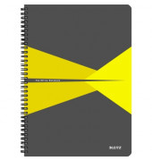 Collegeblock 4647-00-15 Office, Muster, kariert / kariert Rand beidseitig, A4, 90g, grau, 90 Blatt