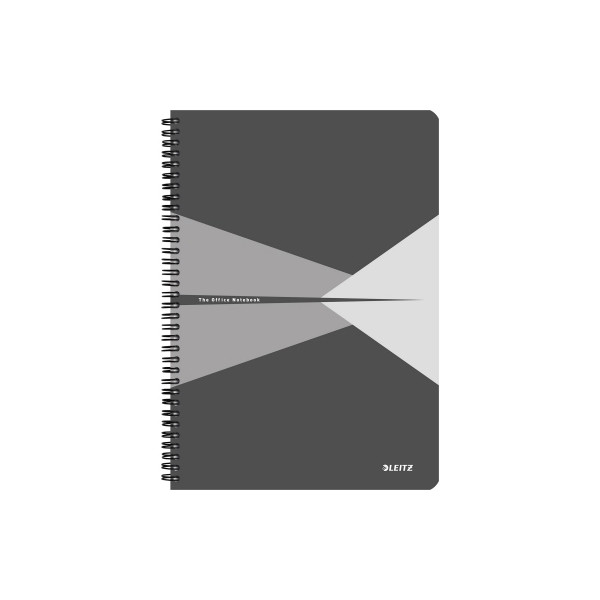 4002432112616 - Collegeblock 4647-00-85 Office Muster kariert   kariert Rand beidseitig A4 90g grau 90 Blatt 4002432112616 Leitz