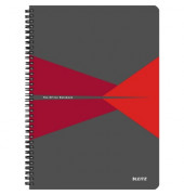 Collegeblock 4647-00-25 Office, Muster, kariert / kariert Rand beidseitig, A4, 90g, grau, 90 Blatt