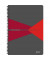 Collegeblock 4647-00-25 Office, Muster, kariert / kariert Rand beidseitig, A4, 90g, grau, 90 Blatt
