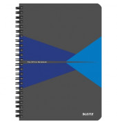 Collegeblock 4459-00-35 Office, Muster, liniert / liniert Rand beidseitig , A5, 90g, grau, 90 Blatt