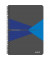 Collegeblock 4459-00-35 Office, Muster, liniert / liniert Rand beidseitig , A5, 90g, grau, 90 Blatt
