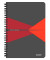 Collegeblock 4459-00-25 Office, Muster, liniert / liniert Rand beidseitig , A5, 90g, grau, 90 Blatt