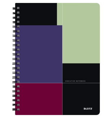 Collegeblock Executive Notebook 4461-00-00, A4 kariert, 90g 80 Blatt, 2-fach-Lochung