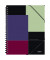 Collegeblock 4463-00-00 Executive, Muster, kariert / kariert Rand beidseitig, A4, 90g, schwarz, 80 Blatt