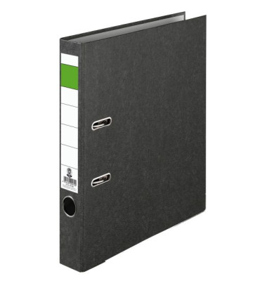 Ordner S50 Economy 11311008, A4 50mm schmal Karton Wolkenmarmor schwarz