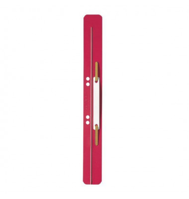 Heftstreifen lang 3711-00-25, 35x310mm, extra lang, Kunststoff mit Kunststoffdeckleiste, rot