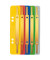 Heftstreifen kurz 3701-00-99, 38x158mm, Karton mit Metalldeckleiste, farbig sortiert