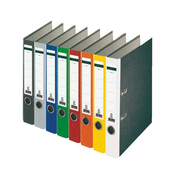 25 Stück Centra Ordner Standard 221125, A4 52mm schmal Karton Wolkenmarmor farbig sortiert 3034152211257 Centra