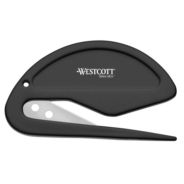 4027521512726 - WESTCOTT Brieföffner moderne Form Metallklinge schwarz 4027521512726 - WESTCOTT Brieföffner moderne Form Metallklinge schwarz