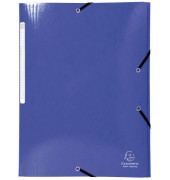 Eckspannmappe Inka 55832E, A4 blau Polypropylen 425g, mit 3 Einschlagklappen