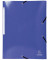 Eckspannmappe Inka 55832E, A4 blau Polypropylen 425g, mit 3 Einschlagklappen