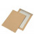 Versandtaschen 30022367 mit Papprückwand, B5, ohne Fenster, haftklebend, 90g, braun