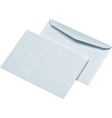 Briefumschlag 30005428 B6 ohne Fenster nassklebend 75g weiß