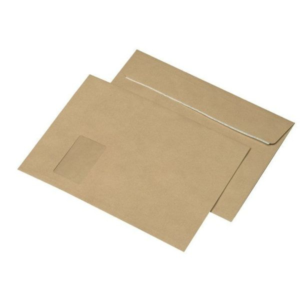 4003928284244 - Faltentaschen BlessOf 30007357 C4 mit Fenster 20mm-Falte haftklebend 110g braun 4003928284244 250 Stück 4003928284244 - Faltentaschen BlessOf 30007357 C4 mit Fenster 20mm-Falte haftklebend 110g braun 4003928284244 250 Stück
