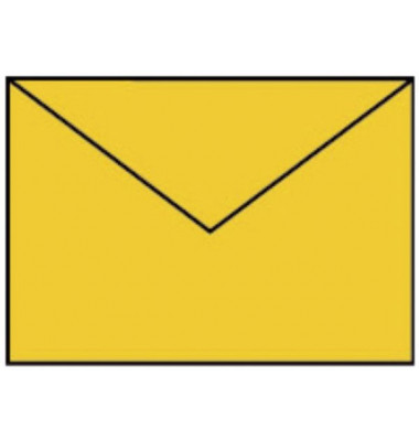 Designbriefumschlag Coloretti 220705543, C6, nassklebend, 80g, goldgelb