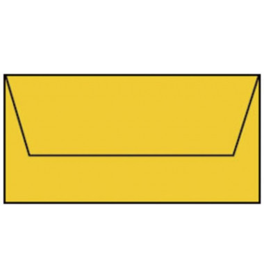 Briefumschlag 220702543 Din Lang ohne Fenster nassklebend 80g goldgelb