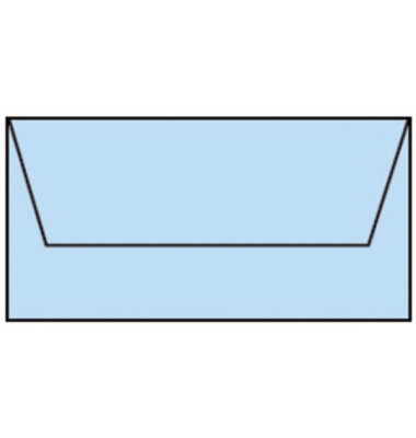 Briefumschlag 220702517 Din Lang ohne Fenster nassklebend 80g himmelblau