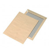 Versandtaschen 30002526 mit Papprückwand, B4, ohne Fenster, haftklebend, 110g, braun