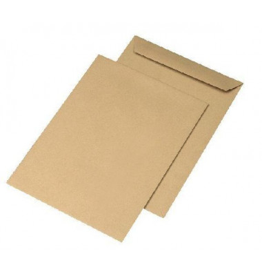 Versandtaschen 30006916, B4, ohne Fenster, nassklebend, 130g, braun