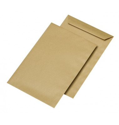 Versandtaschen 30007658, C5, ohne Fenster, nassklebend, 75g, braun