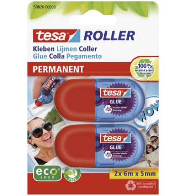 Kleberoller 59820-00000-00 Mini, 5mm x 6m, blau