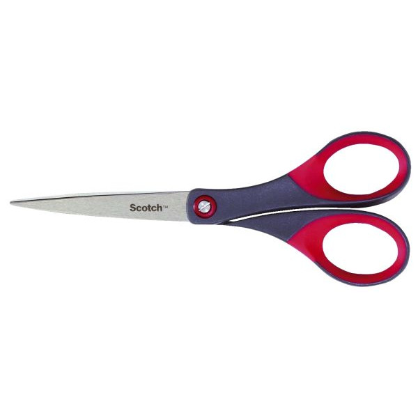 4046719271337 - Haushaltsschere 1447 Edelstahl rostfrei 18cm grau-rot 4046719271337 Scotch