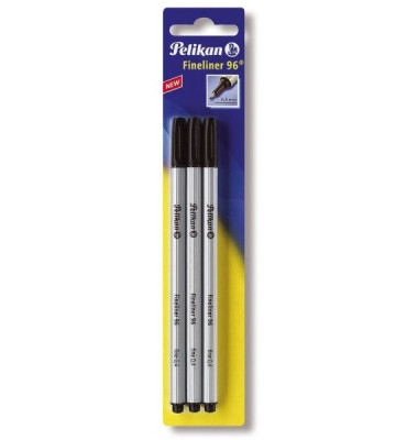 Fineliner-Set 96, 940601, silber (Schreibfarbe: schwarz), 0,4mm