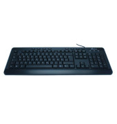 PC-Tastatur MROS102, mit Kabel (USB), Sondertasten, schwarz