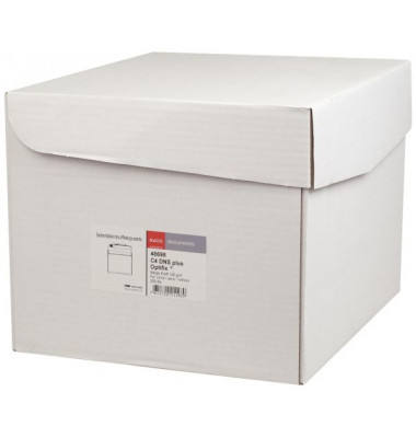 Faltentaschen documento 48698, lange Seite offen, C4+, ohne Fenster, 20mm-Falte, haftklebend, 120g, braun