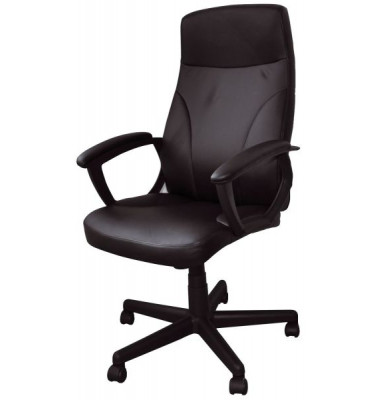 Bürodrehstuhl Kreta 230233 mit Armlehnen schwarz