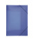 Eckspannmappe Lucy Colours 21638-07, A3 blau-transparent Polypropylen 80g, mit 3 Einschlagklappen