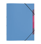 Ordnungsmappe Funky School 41803-13, 5-teilig blanko, hellblau, Din A4, 5 F&auml;cher