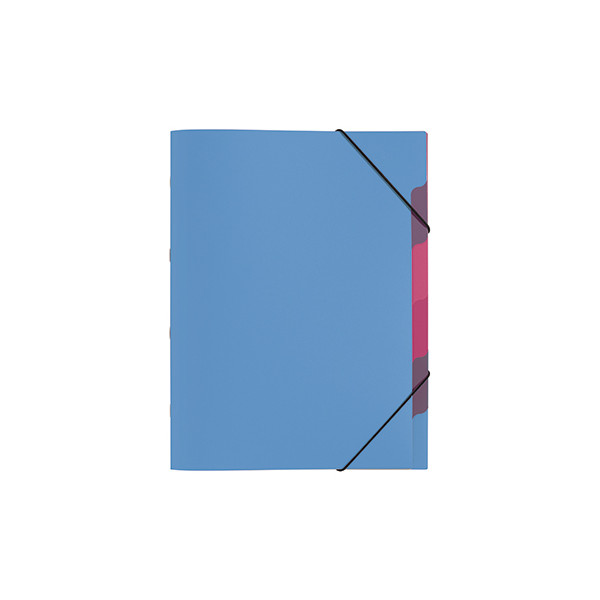 4009212041784 - Ordnungsmappe Funky School DIN A4 Polypropylen Farbe hellblau Farbe des Fächerblocks mehrfarbig 5 Fächer 4009212041784 - Ordnungsmappe Funky School DIN A4 Polypropylen Farbe hellblau Farbe des Fächerblocks mehrfarbig 5 Fächer
