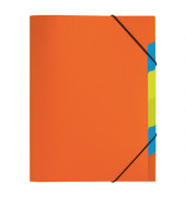 Ordnungsmappe Funky School PP 41803-09, 5-teilig blanko, orange, A4, 5 F&auml;cher