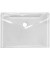 Dokumententasche Crystal 4560100, Din A6 quer, transparent farblos, PP-Folie, Klettverschluss
