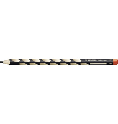 Buntstifte EASYcolors, 332/750, schwarz, dreikant, ergonomisch