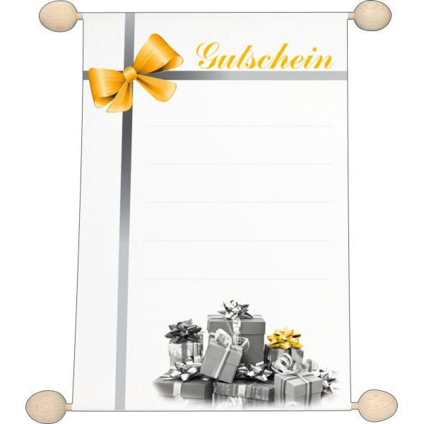 4002871028745 - Gutscheinrolle 2874 Schriftzug Gutschein + Geschenke A5 118g 4002871028745 RNK