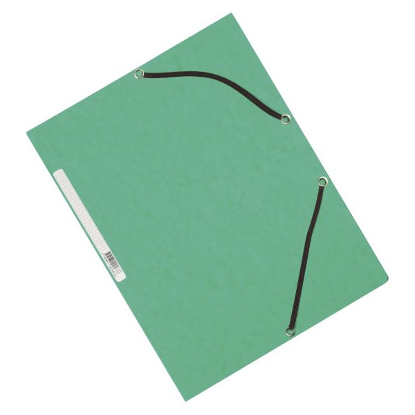 5705831021686 - Eckspannmappe KF02168 A4 grün Karton 375g mit 3 Einschlagklappen 5705831021686 Q-connect