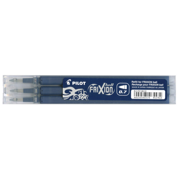 4902505465574 - Ersatzminen PILOT für Tintenroller FRIXION 04 mm Strichstärke radierbar 3 Stück blauschwarz