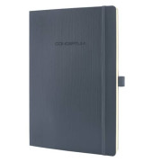 Notizbuch CO318, Conceptum, grau, A4, kariert, 80g, 97 Blatt / 194 Seiten