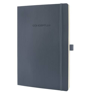 Notizbuch CO319, Conceptum, grau, A4, liniert, 80g, 97 Blatt / 194 Seiten