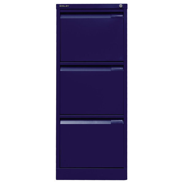 5020073705539 - Hängeregistraturschrank einbahnig 3 Hängeregistraturen blau 5020073705539 Bisley