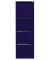 Hängeregistraturschrank, einbahnig, 4 Hängeregistraturen, blau