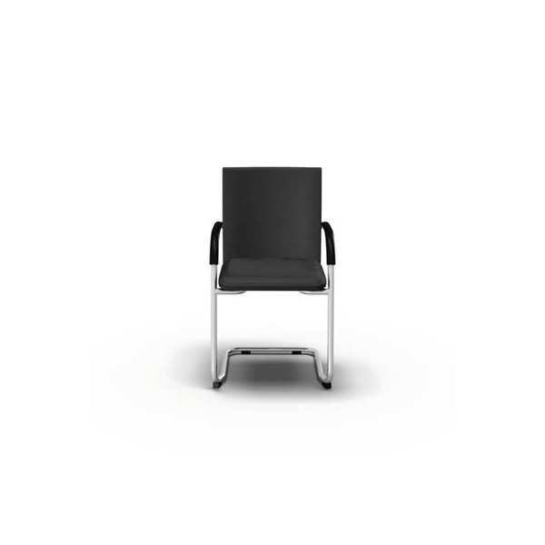 2050000139840 - Besucherstuhl Classy schwarz   chrom mit Armlehnen Freischwinger 2050000139840 Bisley