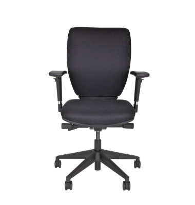 Bürodrehstuhl Optime, schwarz, gepolsterte, höhenverstellbare