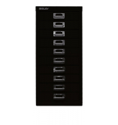 Schubladenschrank MultiDrawer™ 29er Serie L2910633, Stahl, 10 Schubladen (Vollauszug), A4, 27,9 x 59 x 38 cm, schwarz